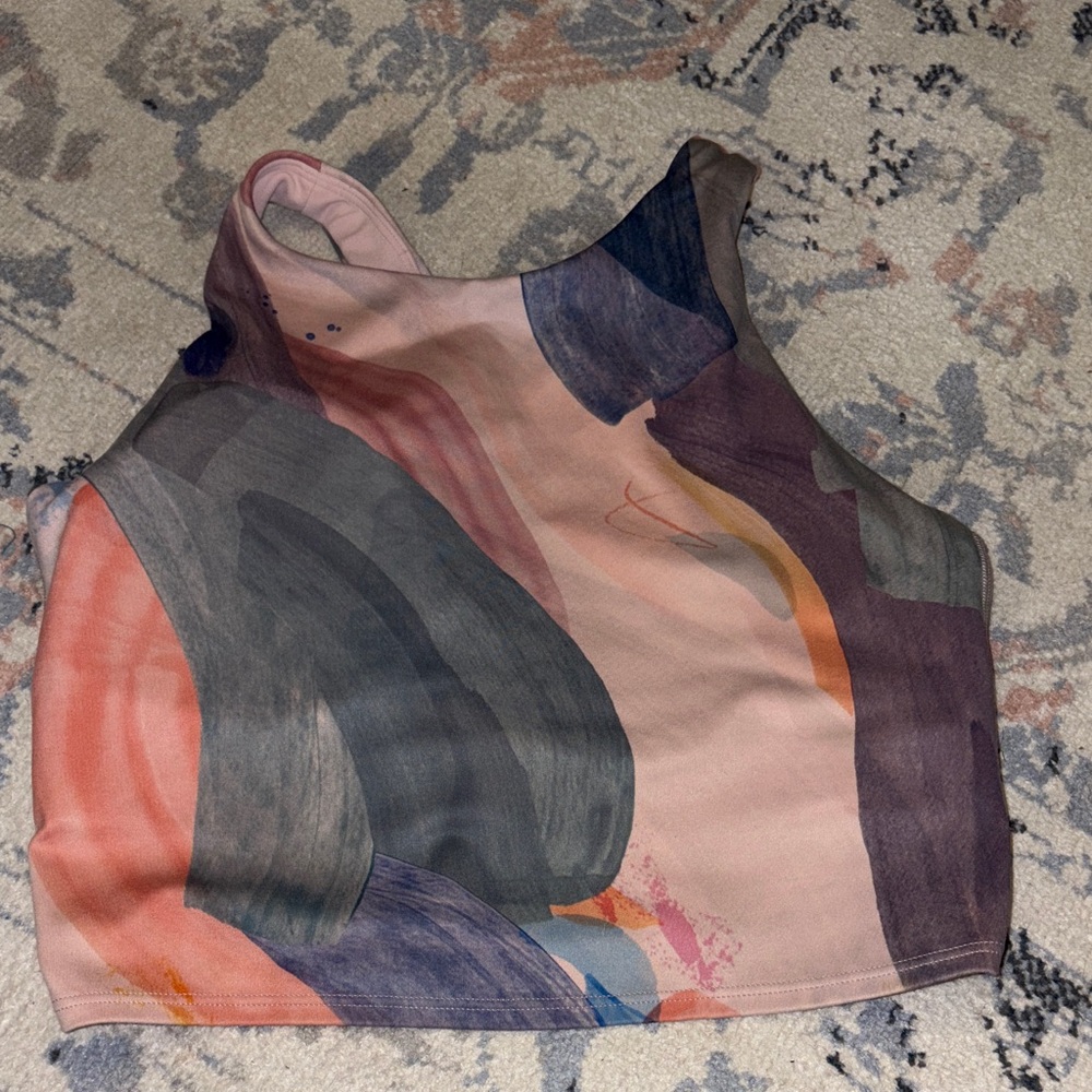 Athleta sport top Abstract Print Women's Top size small